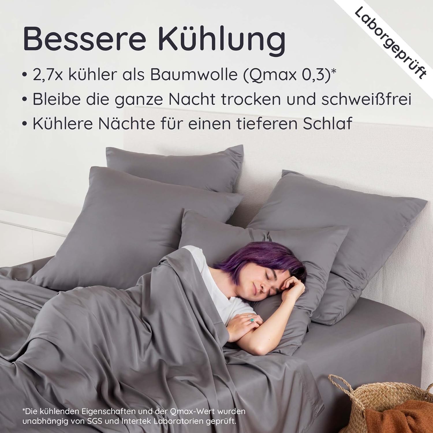 Bambaw Bamboo Fitted Sheet 180x200cm, 35cm Base Height, Hypoallergenic Allergy-Friendly Bedding, Breathable Summer Bedding, 100% Bamboo Bed Sheet, Cooling Fitted Sheet 180x200cm (Dark Grey)