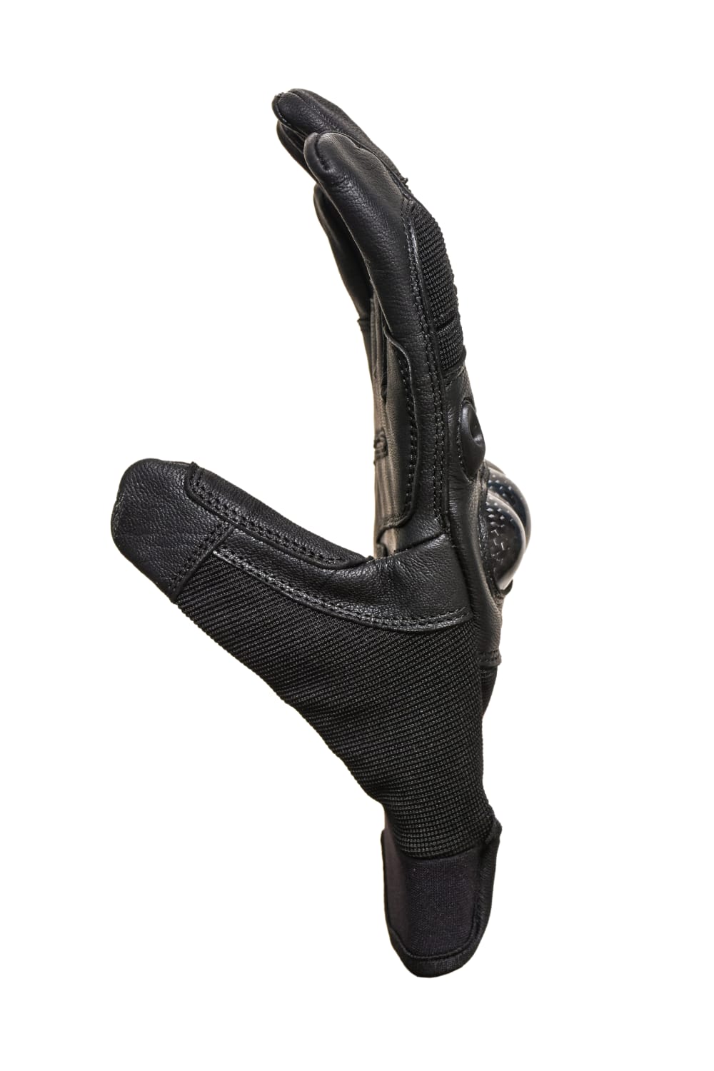 JB INDUSTRIE Motorcycle Gloves Men Women – Leather Summer Gloves with Touchscreen & Knuckle Protection – Breathable Full Finger Gloves for Motorcycle & Scooter